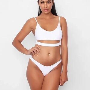 Frederick's of Hollywood White Bikini Set